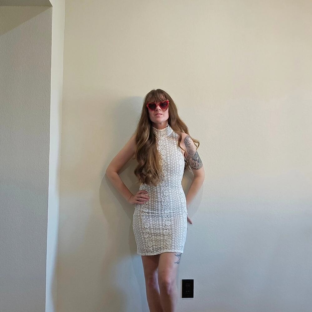 NWOT L'academie Lace Mini Dress - Picture 2 of 9